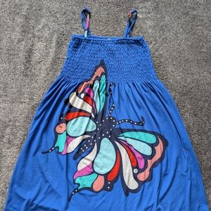 Blue Butterfly Women's Mini Dress